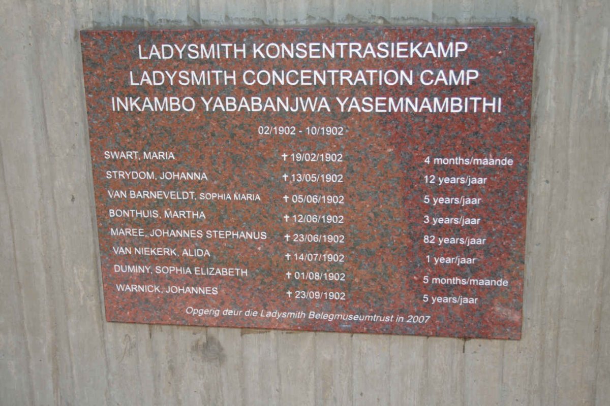 07.  Ladysmith concentration camp