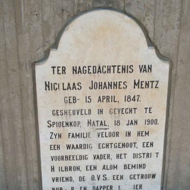 MENTZ Nicolaas Johannes 1847-1900