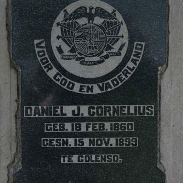 CORNELIUS Daniel J. 1860-1899