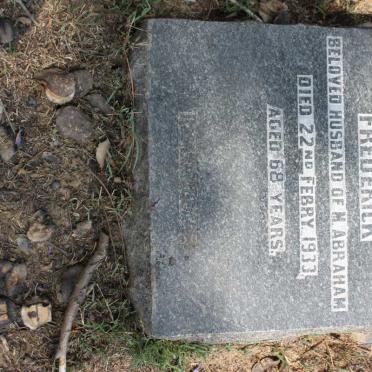 ABRAHAM Frederick -1933