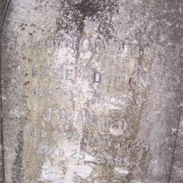 AIKMAN Elsie nee ADDISON -1924