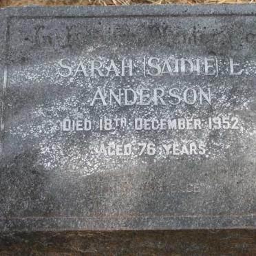ANDERSON Sarah E.-1952