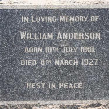 ANDERSON William 1861-1927