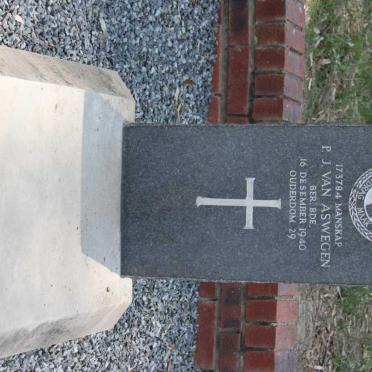 ASWEGEN P.J., van -1940