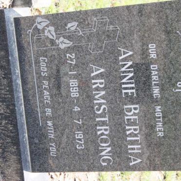 ARMSTRONG Annie Bertha 1898-1973