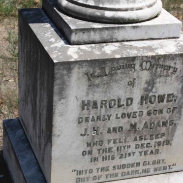 ADAMS Harold Howe -1919