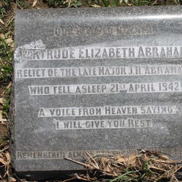 ABRAHAM Gertrude Elizabeth -1942