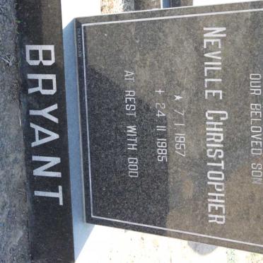 BRYANT Neville Christopher 1957-1985