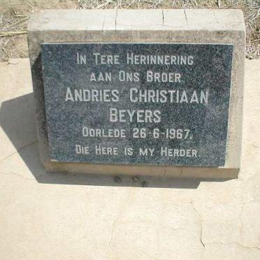 BEYERS Andries Christiaan -1967