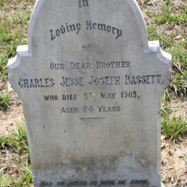 BASSETT Charles Jesse Joseph -1903