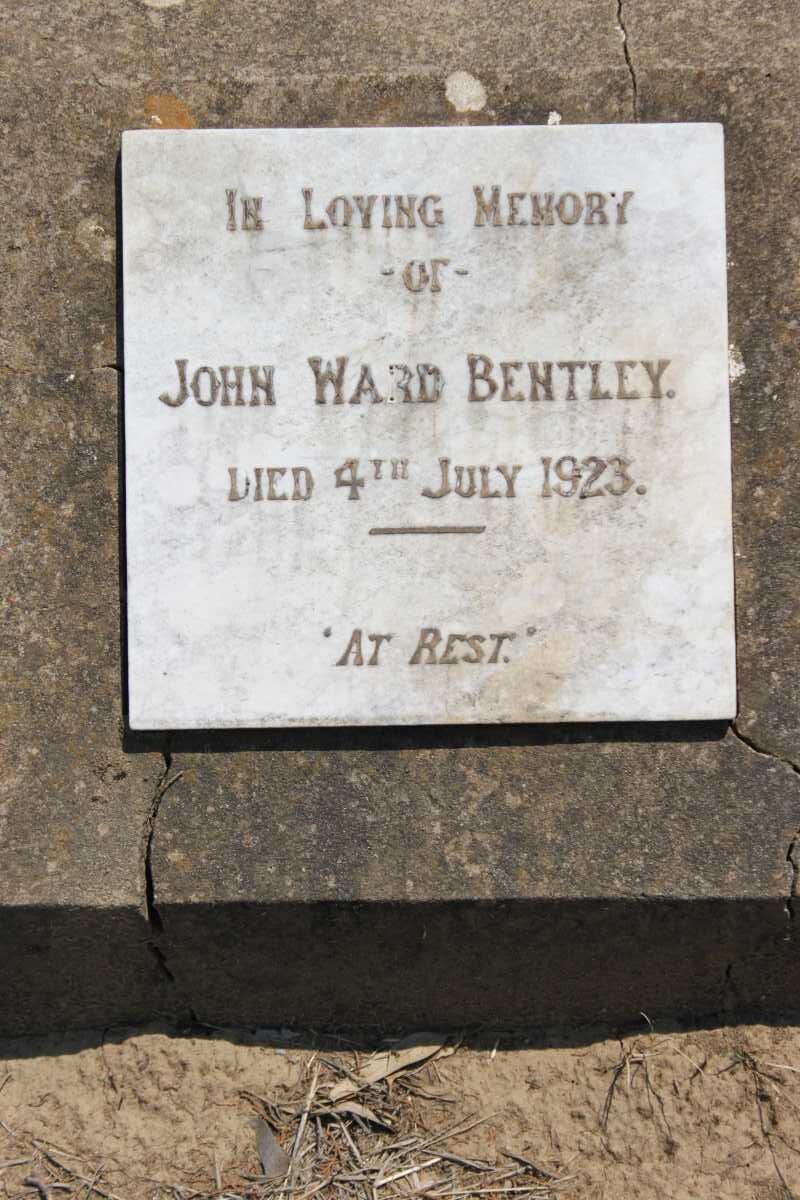BENTLEY John Ward -1923