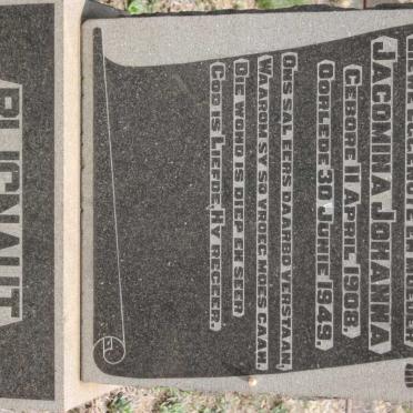 BLIGNAUT Jacomina Johanna 1908-1949