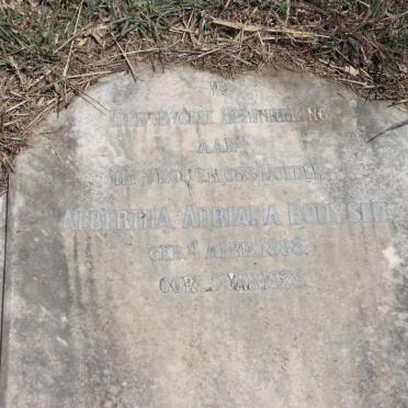 BOOYSEN Albertha Adriana 1888-1928