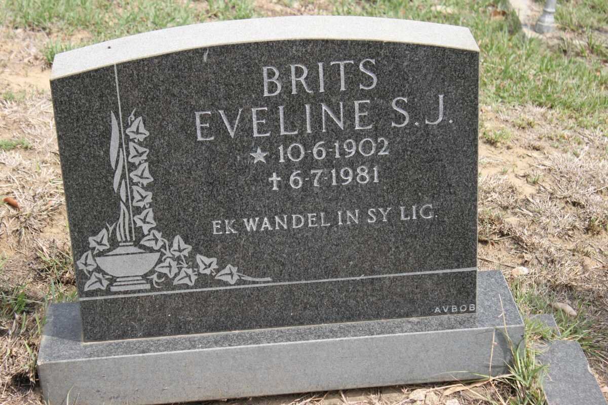 BRITS Eveline S.J. 1902-1981