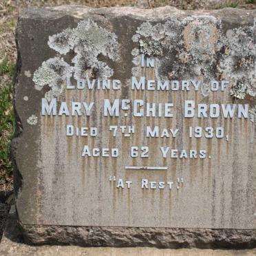 BROWN Mary McChie -1930