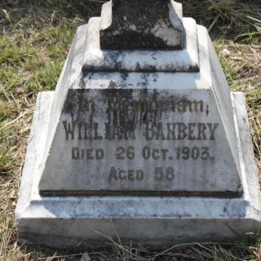 BANBERY William -1903