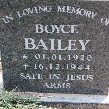 BAILEY Boyce 1920-1944