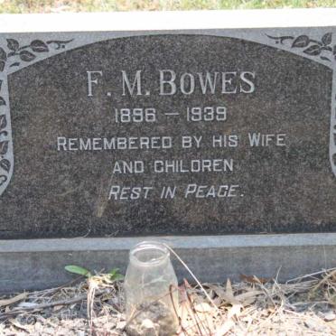 BOWES F.M. 1896-1939
