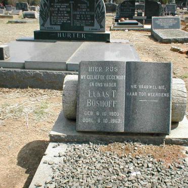 BOSHOFF Lukas T. 1905-1962