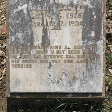 BECKER Sannie 1929-1934