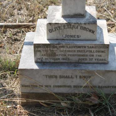BROWN Olive Laura nee JONES -1923