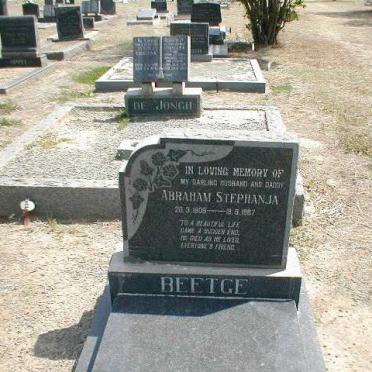 BEETGE Abraham Stephanja 1909-1967