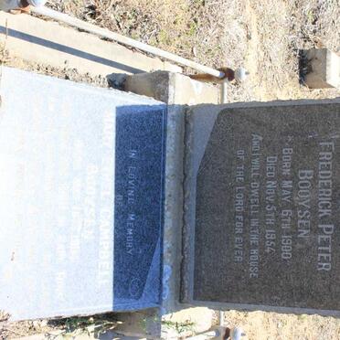 BOOYSEN Frederick Peter 1900-1954 &amp; Mary Ethel Campbell 1904-1988