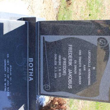 BOTHA Frederik Jakobus 1978-2000
