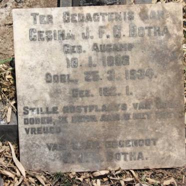 BOTHA Gesina J.F.C. 1908-1934 _1