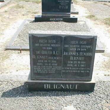 BLIGNAUT Johannes Hendrik 1914-1967 &amp; De Bruto A.C. DEWITT 1914-1968
