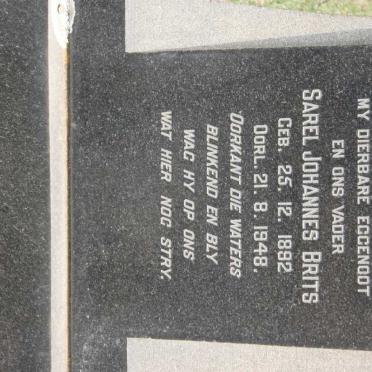 BRITS Sarel Johannes 1892-1948