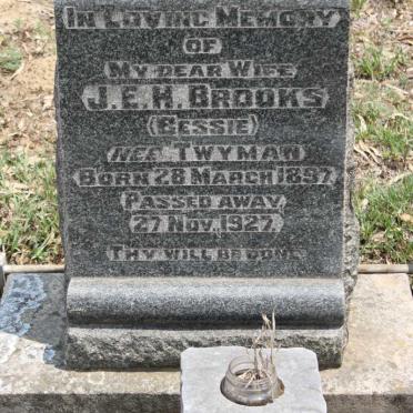 BROOKS J.E.H. nee TWYMAN 1897-1927