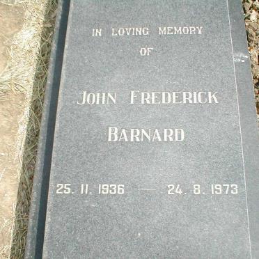 BARNARD John Frederick 1936-1973