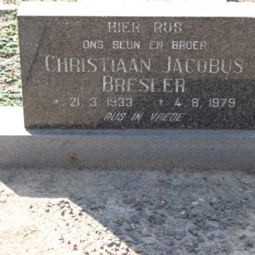 BRESLER Christiaan Jacobus 1933-1979