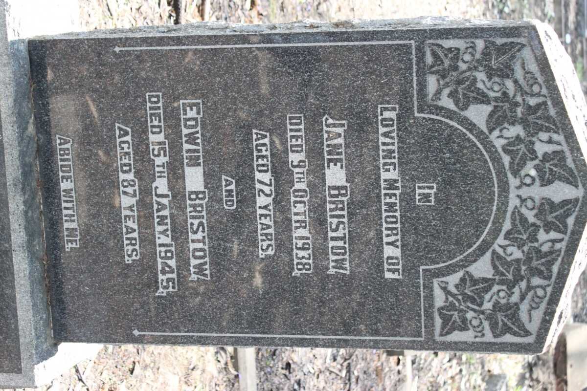 BRISTOW Edwin -1945 &amp; Jane -1938