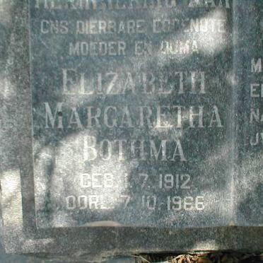 BOTHMA Elizabeth Margaretha 1912-1966