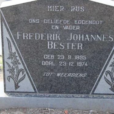 BESTER Frederik Johannes 1895-1974