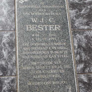 BESTER W.J.C.  1940-1999