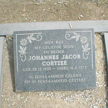 COETZEE Johannes Jacob 1925-1972