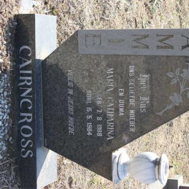 CAIRNCROSS Maria Catharina 1908-1984