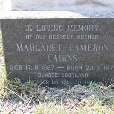 CAIRNS Margaret Cameron 1877-1967