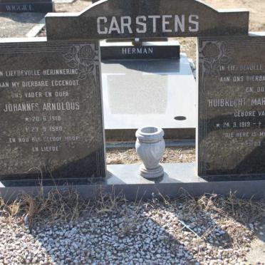 CARSTENS Johannes Arnoldus 1918-1980 &amp; Huibrecht Maria Johanna VAN WYK 1919-2002