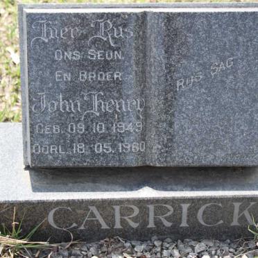 CARRICK John Henry 1949-1960