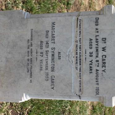 CAREY W. -1901 :: CAREY Margaret Symington -1959