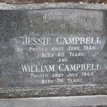 CAMPBELL William  -1944 &amp; Jessie  -1940