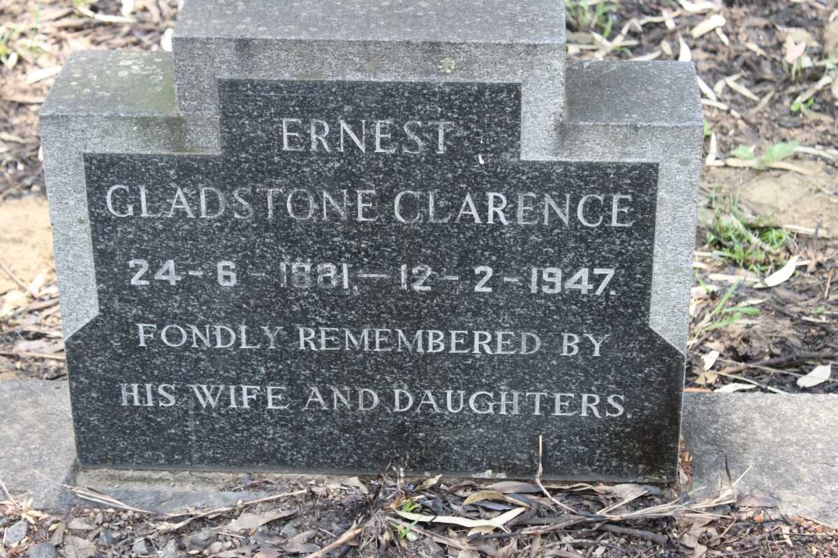 CLARENCE Ernest Gladstone 1881-1947