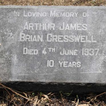 CRESSWELL Arthur James Brian -1937