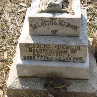 CARBUTT Charles Oberlin 1905-1905