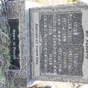 CAMPBELL David James McGoun -1931 &amp; Edith Elizabeth -1935