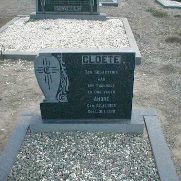 CLOETE Andre 1935-1970